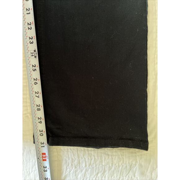 Laura Ashley Jeans Womens 14 Black Stretch Denim Embellished Pockets Zip Fly - Picture 10 of 11